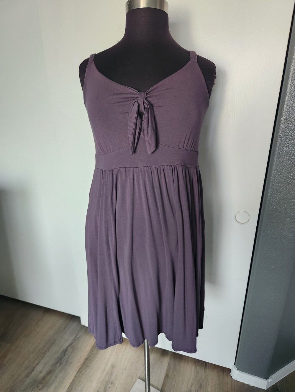 torrid Grey Tie-Front A-Line Sundress
